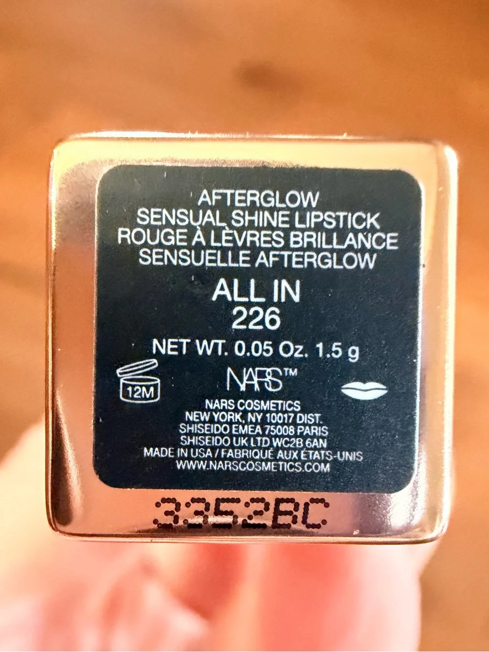 NARS AFTERGLOW SENSUAL SHINE LIPSTICK - All in 226